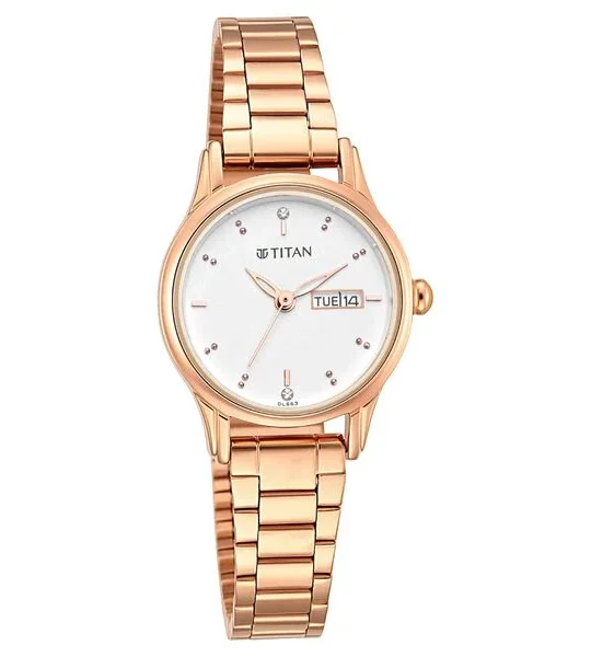 Titan Women's Lagan Watch Rose Gold Accents